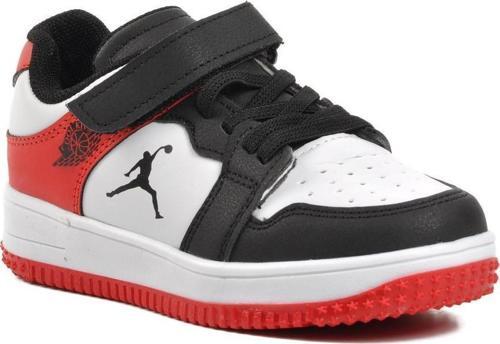 Haykat Kısa-P Siyah-Kırmızı Cırtlı Çocuk Sneaker