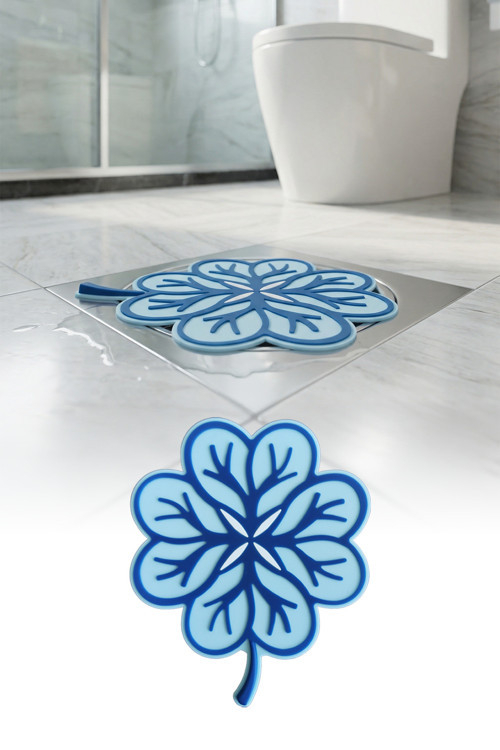 Yaprak Model Gider Koku Önleyici Silikon Mat – Banyo Mutfak Balkon Lavabo Gider Kapağı 16x16cm