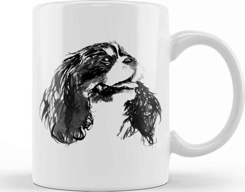 Cavalier King Charles Kupa Bardak Porselen