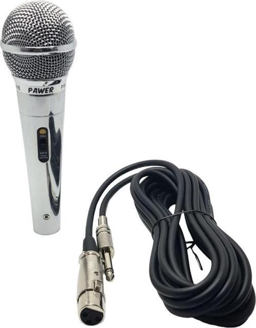 PW-919 Profesyonel El Tipi Mikrofon 5 mt Kablolu