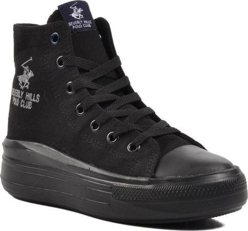 Po-30087 Siyah Kadın Hi Sneaker