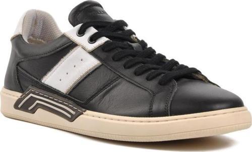 221160 Siyah Hakiki Deri Erkek Sneaker