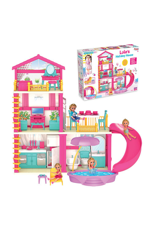 Lola'nın Tatil Evi | Aksesuarlı Oyun Evi Seti | 3+ Yaş Eğitici ve Eğlenceli Oyuncak