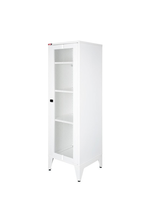 - Ziglat 1550 - Metal Dolap - Perfore Metal Kapılı - Mat Beyaz.