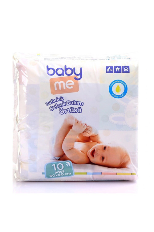 Pofuduk Alt Değiştirme Örtüsü 60x60 Cm 10 Adet