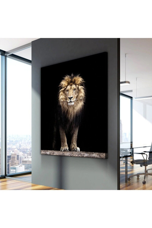 Aslan Leopar Kanvas Tablo