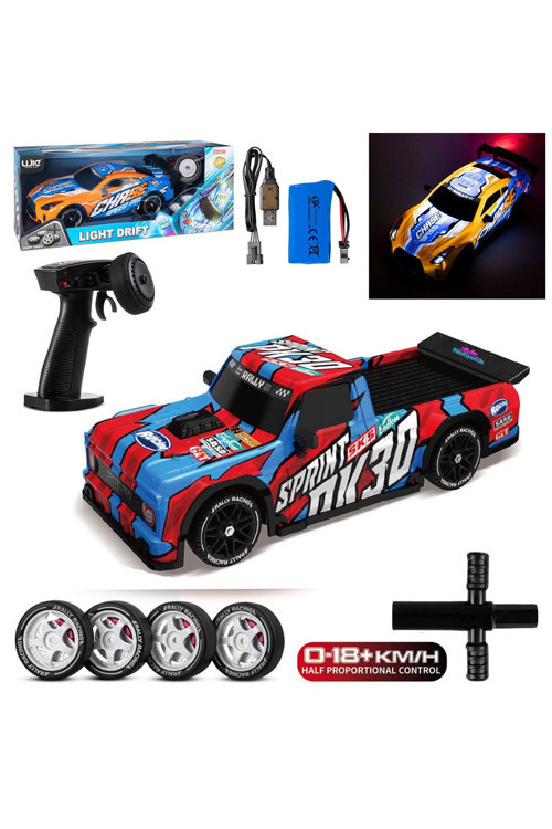 Uzaktan Kumandalı Drift Arabası 4 Çeker Işıklı Full Fonksiyon RC Drift Arabası
