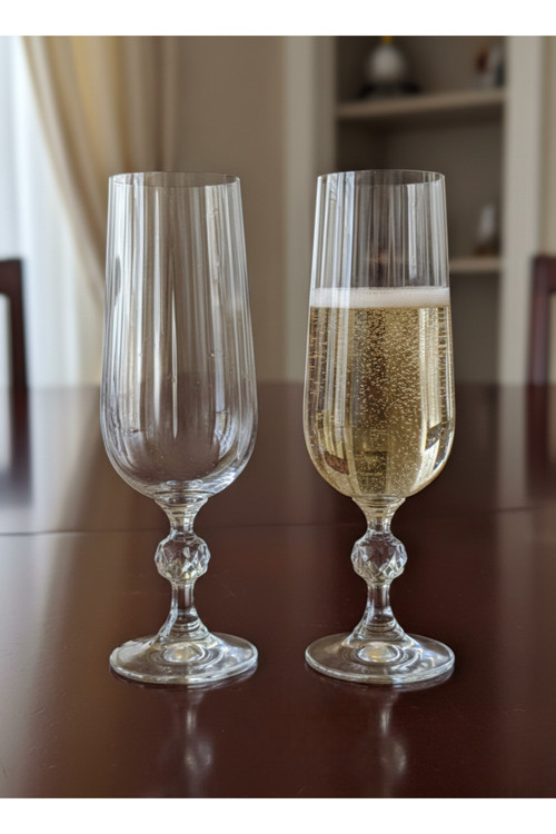 Kristal Optikli 180ml Kahve Yanı Su Bardağı