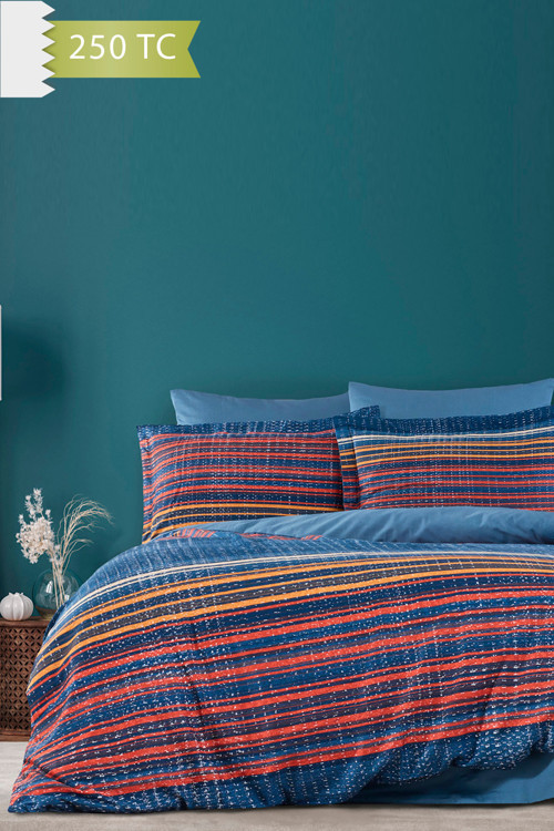 250 TC Bambu Karışımlı Pamuk Saten Nevresim Takımı – Family Size - LİNEAR
