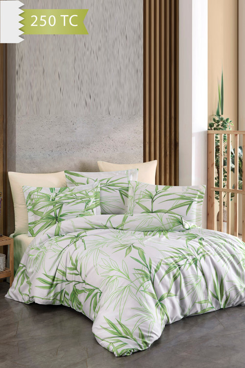 250 TC Bambu Karışımlı Pamuk Saten Nevresim Takımı – Çift Kişilik - BAMBOO