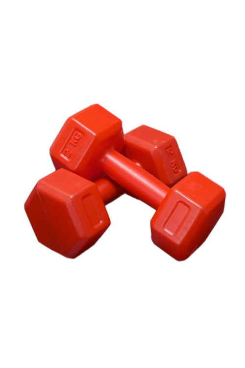 KIRMIZI 2 KG x 2 Adet Toplam 4 KG Dambıl Seti 4 KG Dumbell Set