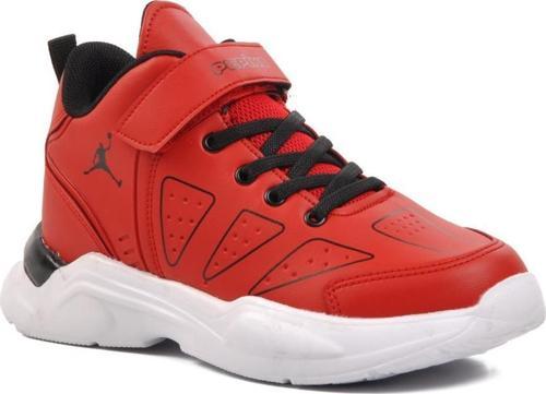 1522-F Kırmızı-Siyah Çocuk Basketbol Ayakkabısı