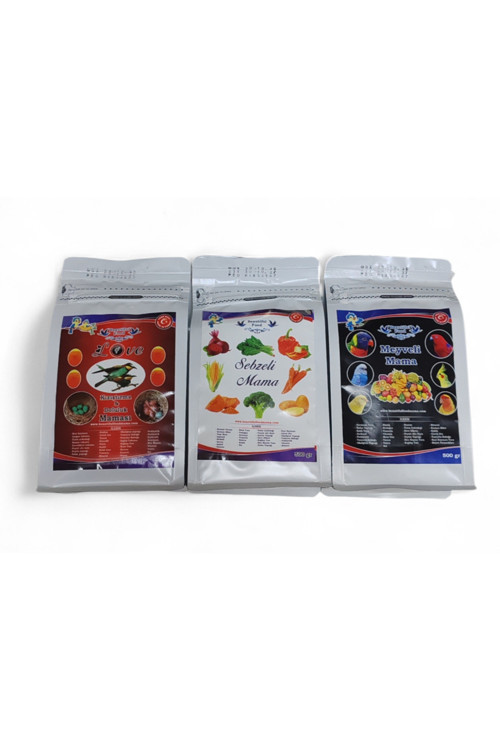 Mama 500 gr 3 lü lüx set(Love +Sebzeli +Meyveli)