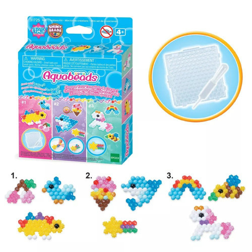 Aquabeads Mini Yaratıcı Set 120 Parça Parlak Boncuk El Sanatları Seti