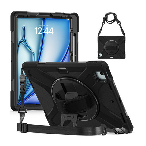 iPad Air 13 2024 MKST Defender Tablet Silikon - Siyah