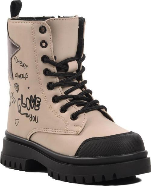 1566-P Bej İçi Polarlı Kız Çocuk Bot