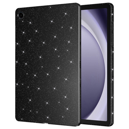 Galaxy Tab S10 Lite Simli Parlak Görünümlü MKST Tablet Koton Kılıf - Siyah