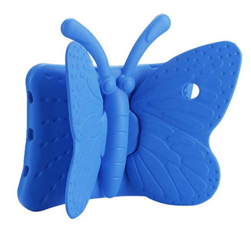 iPad 10.2 2021 (9.Nesil) Uyumlu MKST Butterfly Standlı Tablet Kılıf-Mavi