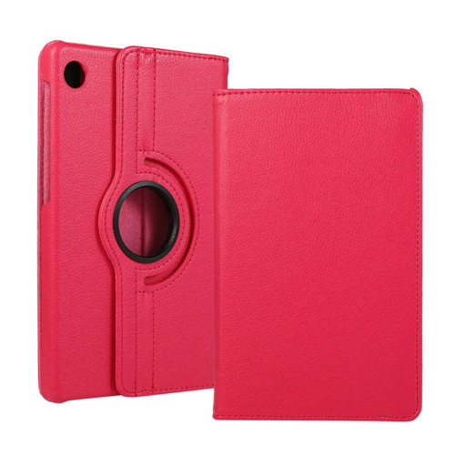 Lenovo Tab M10 Plus TBTB-128F 3. Jenerasyon Uyumlu MKST Dönebilen Standlı Kılıf-Pembe Koyu