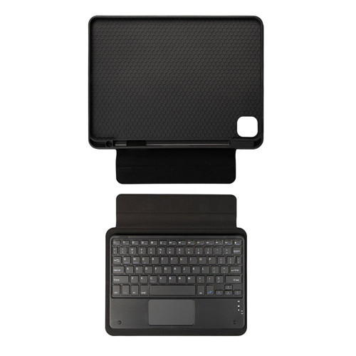 iPad 10.9 2022 (10.Nesil) Uyumlu MKST Border Keyboard Bluetooh Bağlantılı Standlı Klavyeli Tablet Kıl