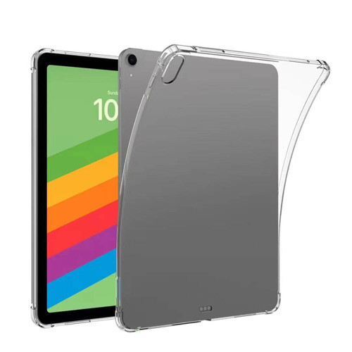 iPad Air 13 2024 Kılıf Uyumlu MKST Tablet Nitro Anti Shock Silikon Kapak-Şeffaf
