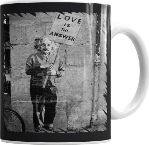 Albert Einstein Love Kupa Bardak Porselen