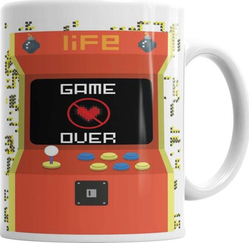 Game Over Atari Oyun Kupa Bardak Porselen