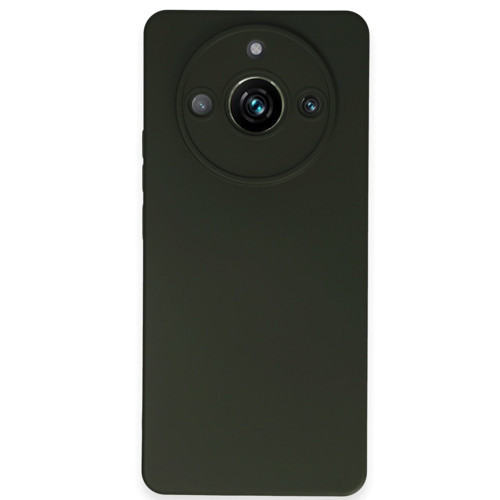 Realme 11 Pro Kılıf Nano içi Kadife Silikon - Koyu Yeşil