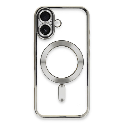 iPhone 16 Kılıf Kross Magneticsafe Kapak - Gümüş