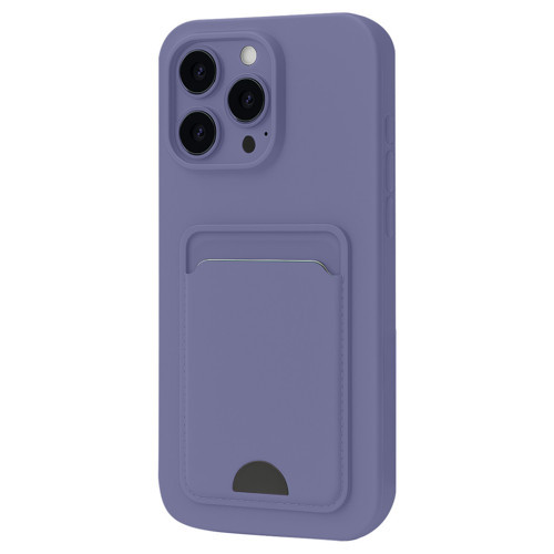 iPhone 16 Plus Kılıf Kelvin Kartvizitli Silikon - Lila