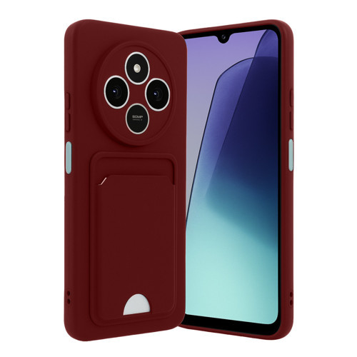 Xiaomi Redmi 14C Kelvin Kartvizitli Silikon - Bordo