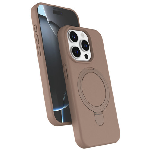 Apple İphone 14 Pro Max Regal Magsafe Standlı Kapak - Çöl Titanyum