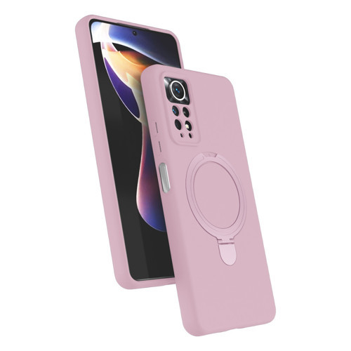 Xiaomi Redmi Note 12 Pro 4G Regal Magsafe Standlı Kapak - Açık Pembe
