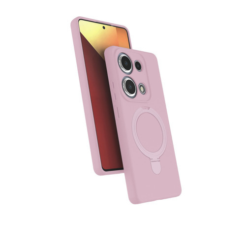 Xiaomi Redmi Note 13 Pro 4G Regal Magsafe Standlı Kapak - Açık Pembe