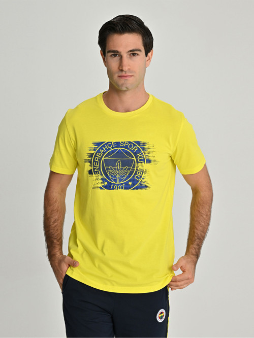 ERKEK TRIBUN BRUSH DETAYLI TSHIRT