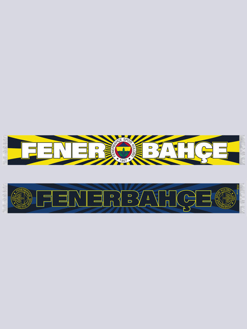 UNISEX SARI LACİVERT FENERBAHÇE ŞAL