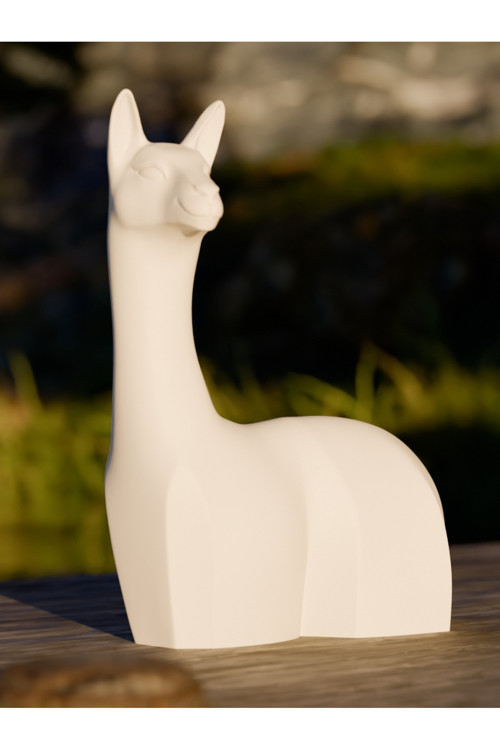 Geometrik Lama Heykel Biblo Dekoratif Obje