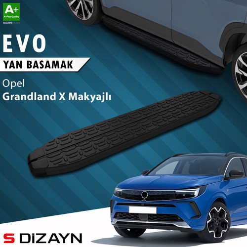 Opel Grandland X Makyajlı Hybrid Evo Siyah Yan Basamak 183 Cm 2021-2024 A+ Kalite
