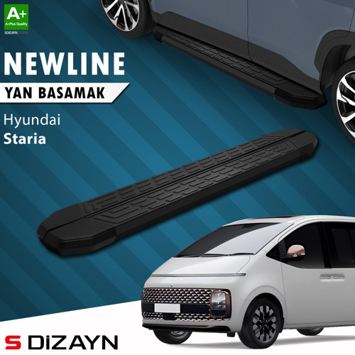 Hyundai Staria S-Line Siyah Yan Basamak 233 Cm 2021 Üzeri A+ Kalite