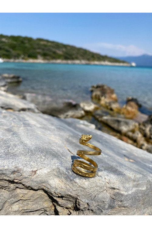 Symona Gold Mat Yüzük Pirinç Üzeri Altın Kaplama