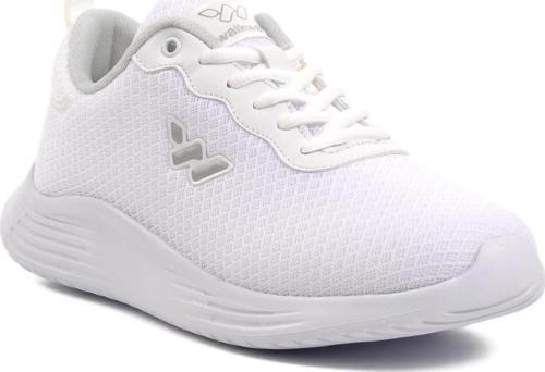 Aldan Beyaz Fileli Hava Alan Unisex Spor Ayakkabı