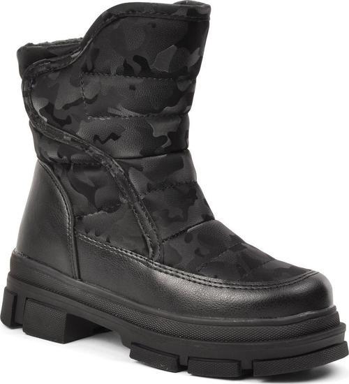 Belz-F Siyah İçi Kürklü Fermuarlı Çocuk Kar Botu