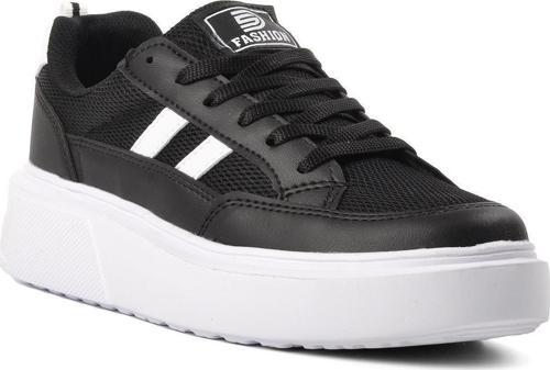 Deren-G Siyah-Beyaz Kadın Sneaker