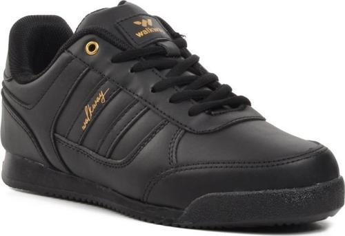 Effective PU Siyah-Altın Bağcıklı Unisex Sneaker