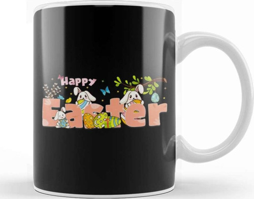 Happy Easter Gift Kupa Bardak Porselen