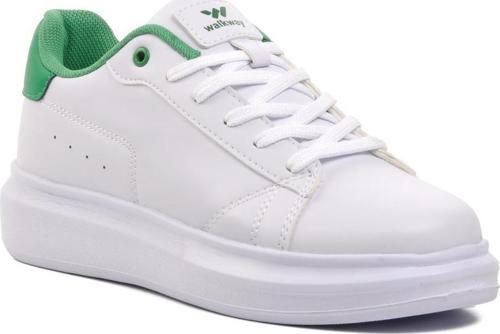 Nadia Beyaz-Yeşil Kadın Sneaker