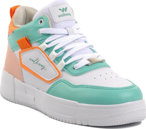 Nefertiti Beyaz-Su Yeşili Unisex Hi Sneaker
