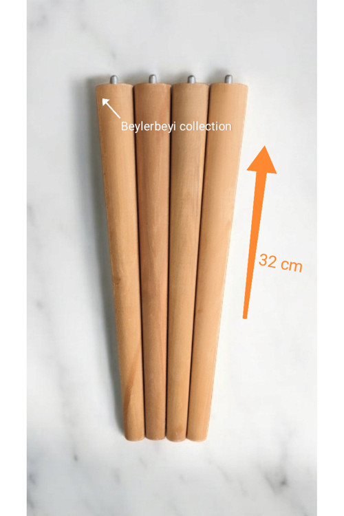 4 Adet. Ayak 32 Cm Boyunda ,Puf Ayağı,Berjer Ayağı, Koltuk Ayağı