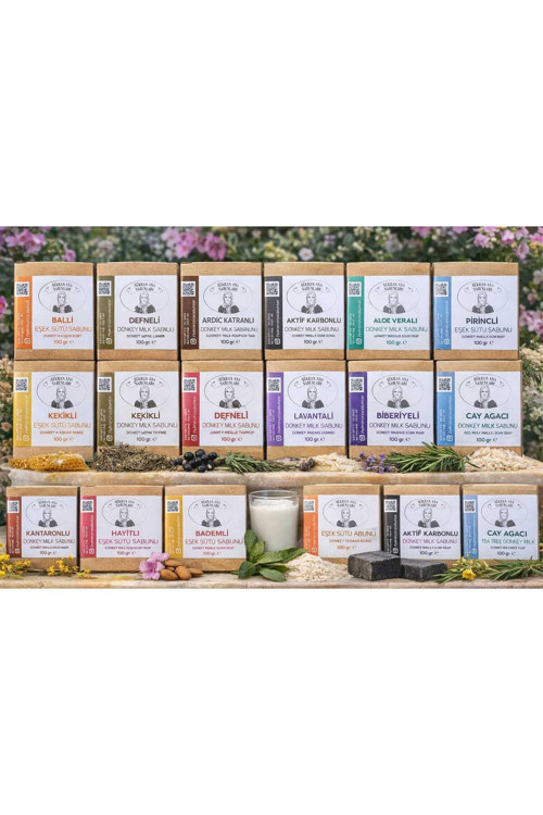 Zeytin Yağlı Eşek Sütü Sabunu Mega Set 15 li Paket