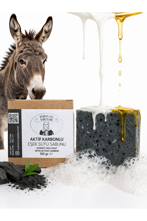 Karbonlu Eşek Sütlü Sabun 3 lu Paket